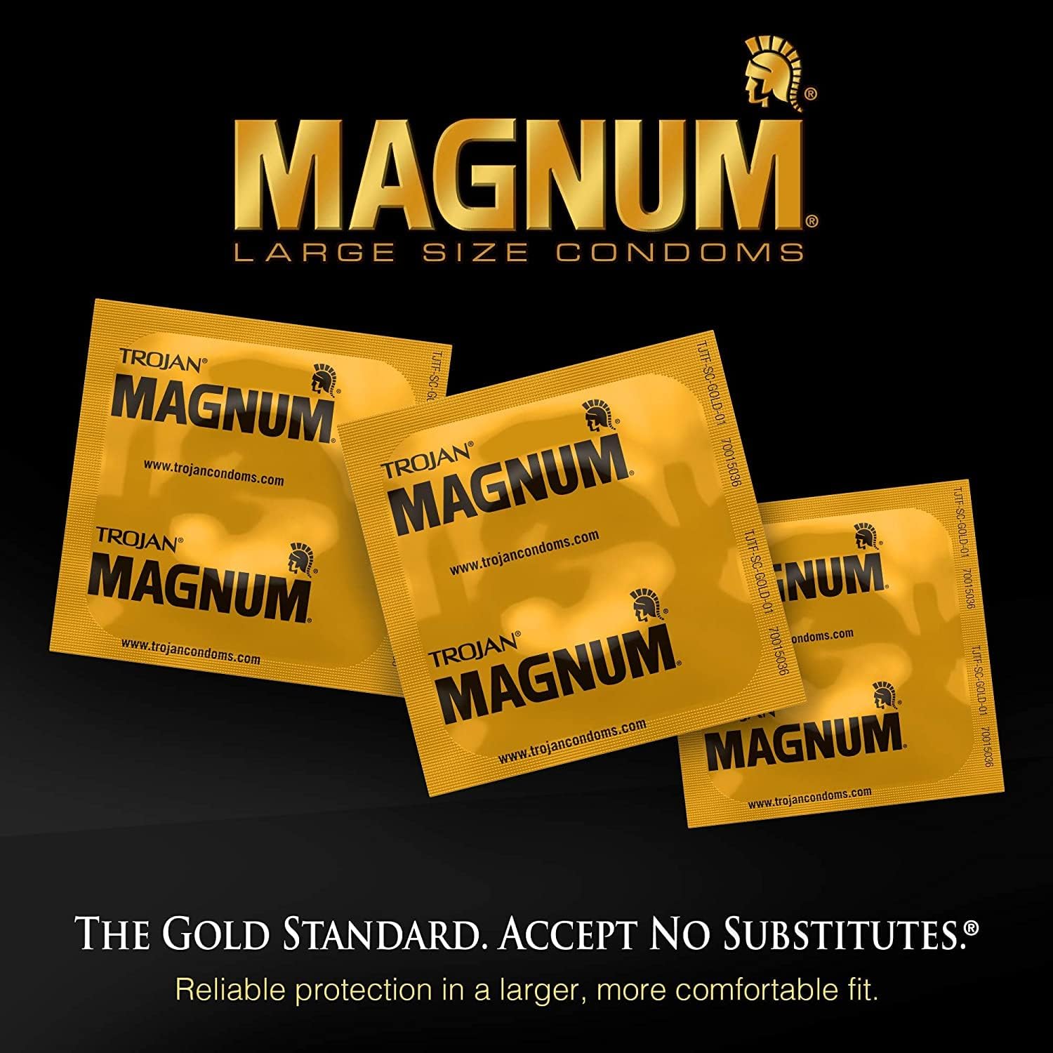 Trojan Magnum Xl Lubricated Condoms, 2 Boxes (12 Condoms)