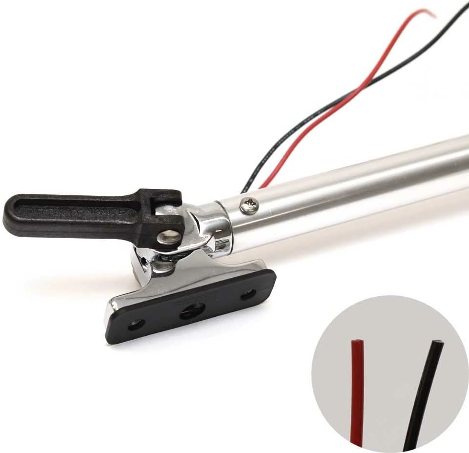 Perko Boat All-Round Folding Pole Light 1642000 CHR | 14 IN 12V LED