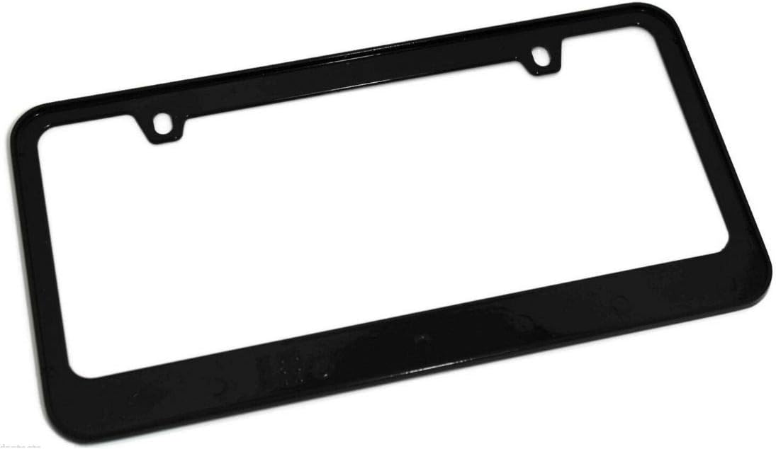 CarBeyondStore Ford Mustang Logo Black Metal Auto License Plate Frame