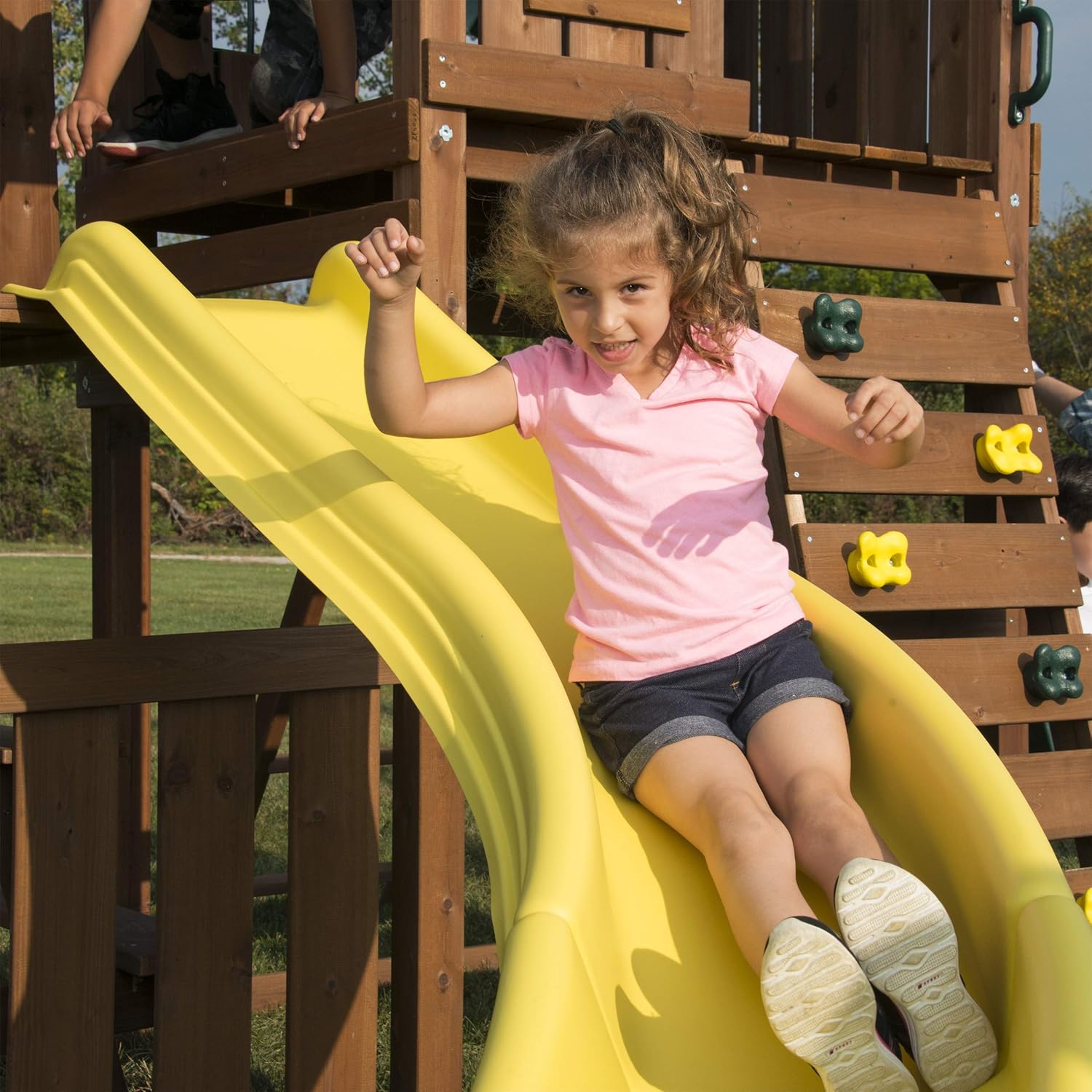Swing-N-Slide Side Winder Slide, Yellow, 9+ ft