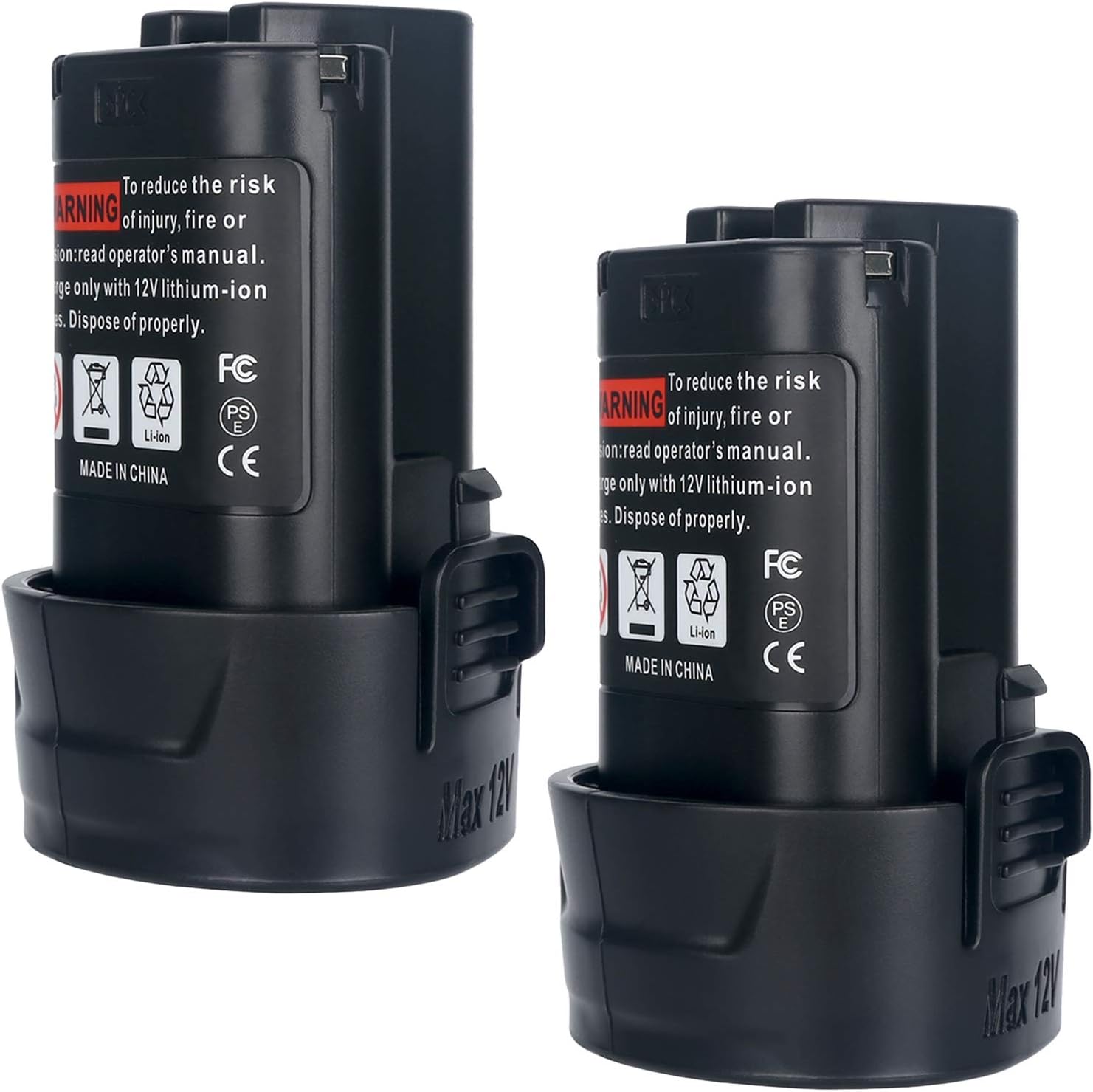 Biswaye 2Pack 3.0Ah 10.8V BL1014 Battery Replacement for Makita 10.8V-12V Max Lithium ion Battery BL1013 194550-6 194551-4 195332-9 CL100DW DF330D FD01ZW