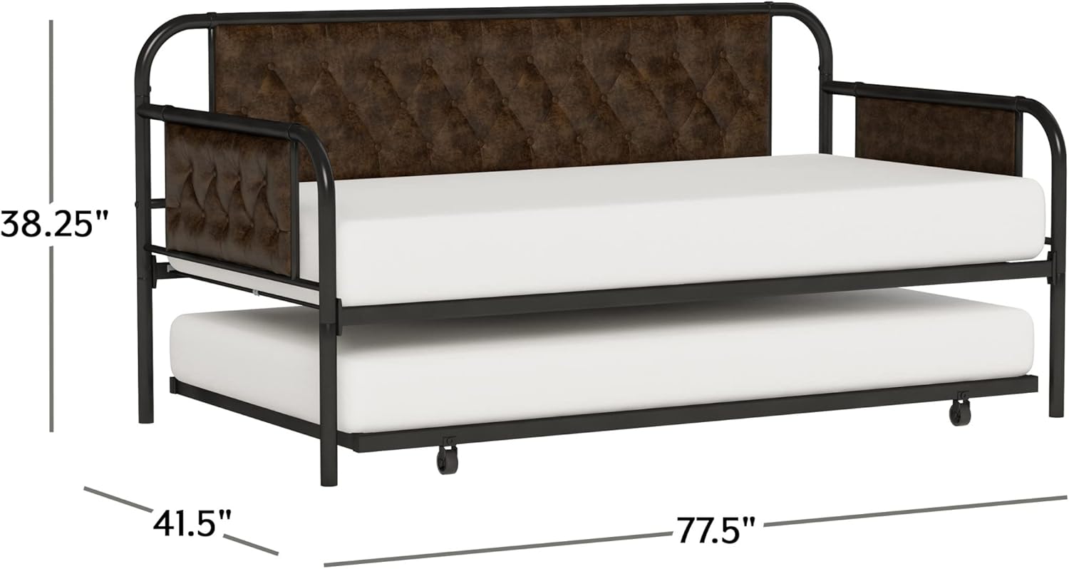 Hillsdale Trundle Jaywick Daybed, Twin, Black