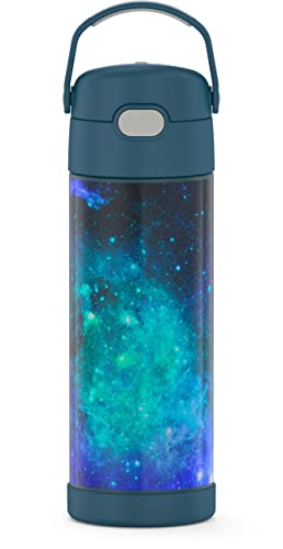 THERMOS FUNTAINER 16 Ounce Galaxy Teal & Denim Blue Stainless Steel Vacuum Insulated Water Bottles with Spout