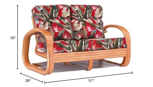 Rattan Living Room Furniture Loveseat (#1791H-BOPB)