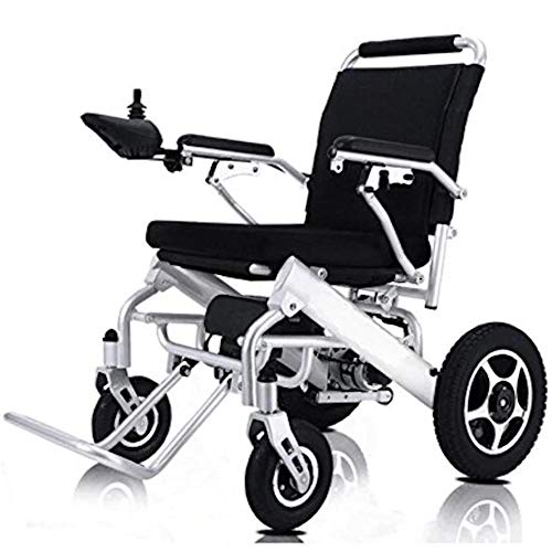 Fold & Travel Lightweight Motorized Electric Power Wheelchair Scooter, Aviation Travel Safe Electric Wheelchair Scooter Heavy Duty Power Wheelchair