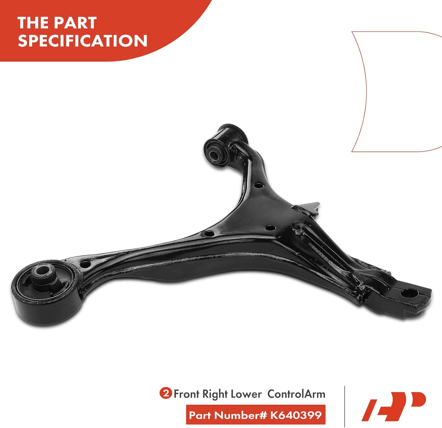 A-Premium 10Pcs Front Suspension Kit, Lower Control Arm Lower Ball Joint Inner Outer Tie Rod End Sway Bar Links, Compatible with Honda CR-V 2002 2003 2004