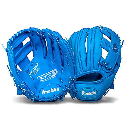 Franklin Sports Kids Baseball Gloves - RTP Youth Teeball Glove + Ball Set - Boys + Girls Teeball Mitt Set - Kids + Toddlers - 9.5