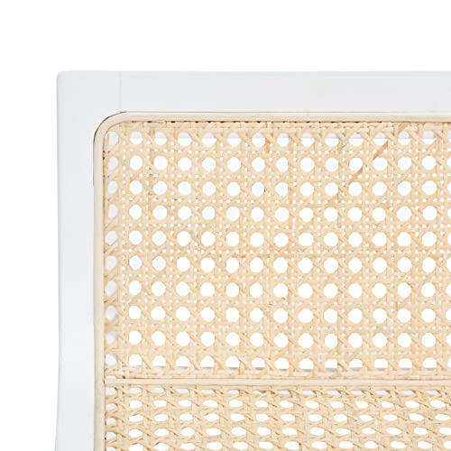 Safavieh Home Collection Saito Natural Low Back Cane 25.6-inch Counter Stool