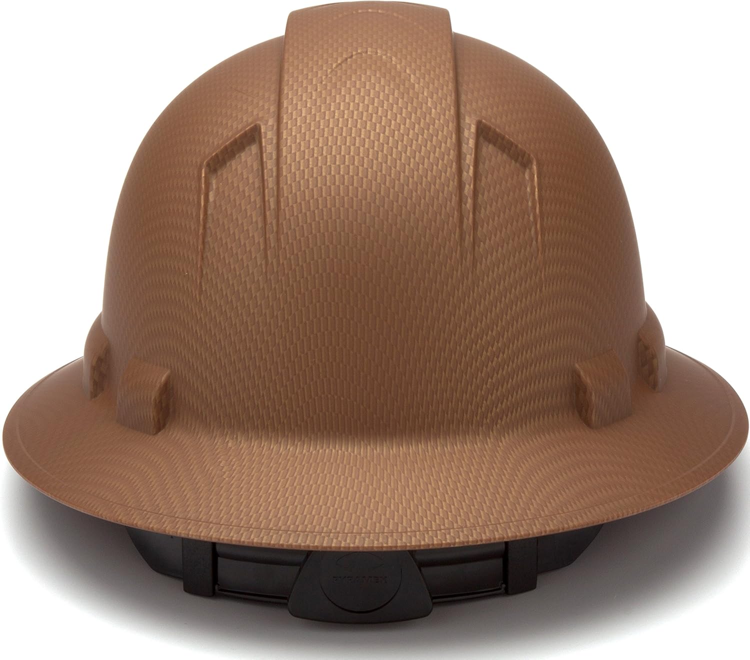 Pyramex Ridgeline Full Brim Hard Hat 4 Point Ratchet Matte Copper Graphite Pattern