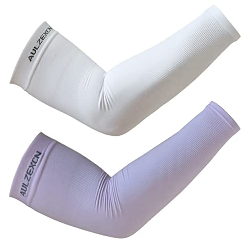 Cooling Arm Sleeves UV Sun Protection, Compression Sleeve Warmer Men Women, Tattoos Cover Up Athletic Sports Sleeves