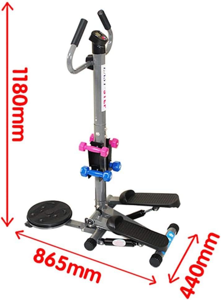 Stepper,Home Silent Hydraulic Small Mini Exercise Take Up No Space Fitness Equipment Perfect for Man Women,Black