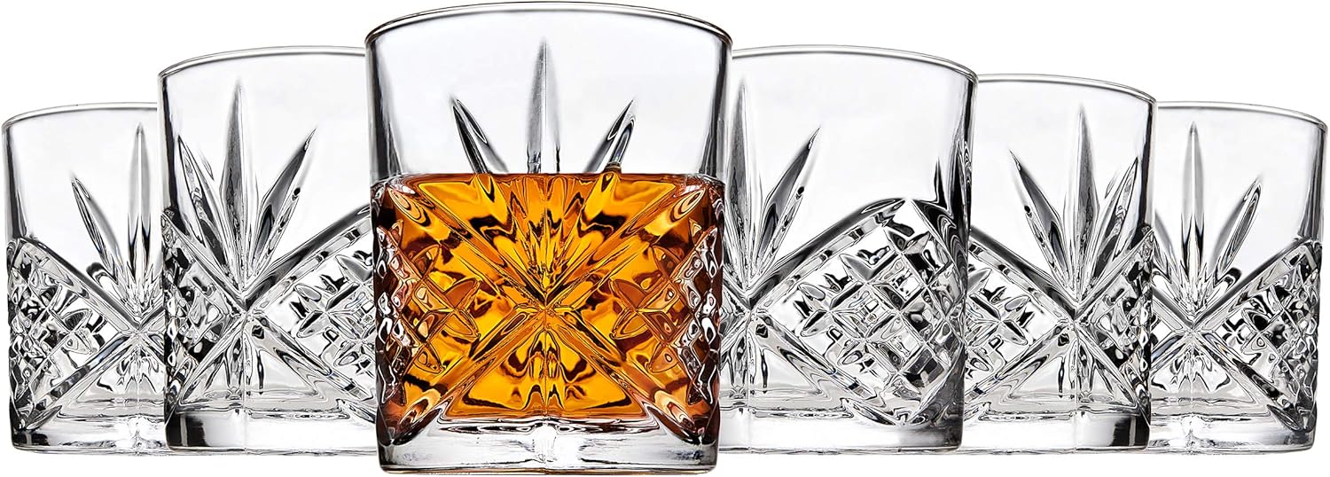 Godinger Dublin Set of 12 Double Old Fashioned Glasses