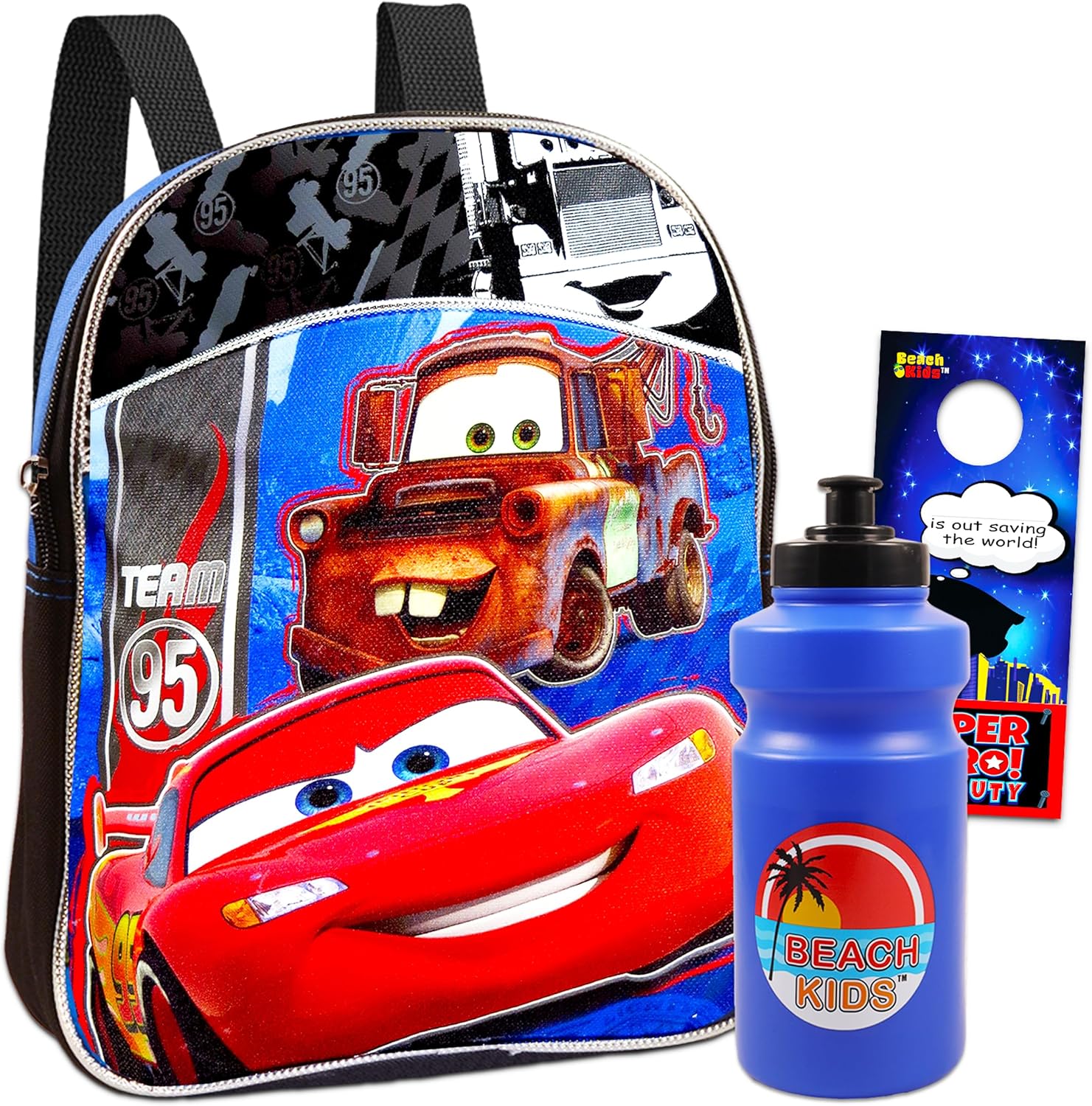 Disney Cars Mini Toddler Preschool Backpack (11) (Disney Pixar Cars School Supplies Bundle)