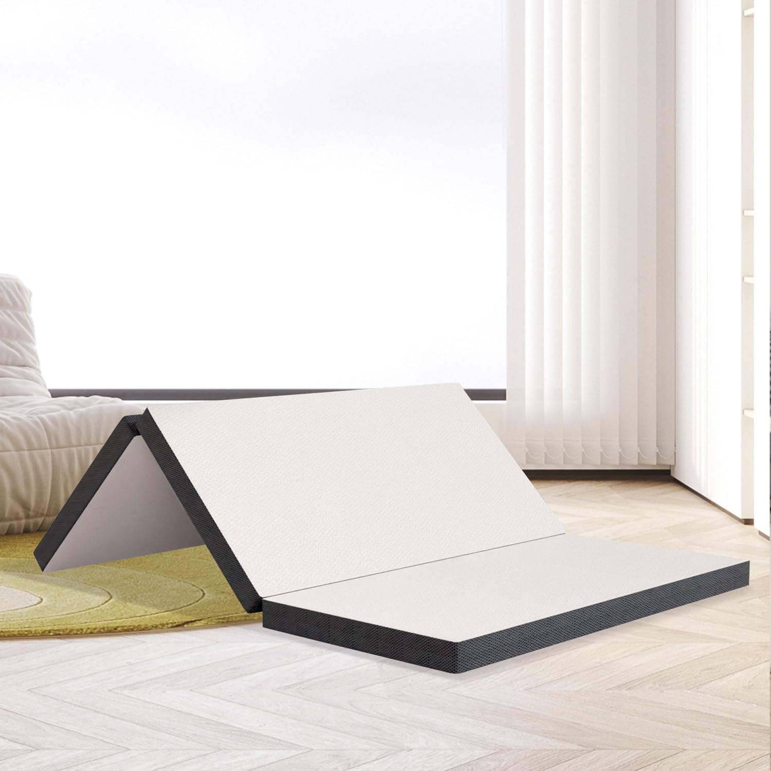 Foldable Mattress Full, 3 Inch Trifold Mattress with Breathable & Washable Cover, Foldable Mattress with CertiPUR-US Certified, Floor Mattress Foldable for Camping, Guest, Floor RV - 73
