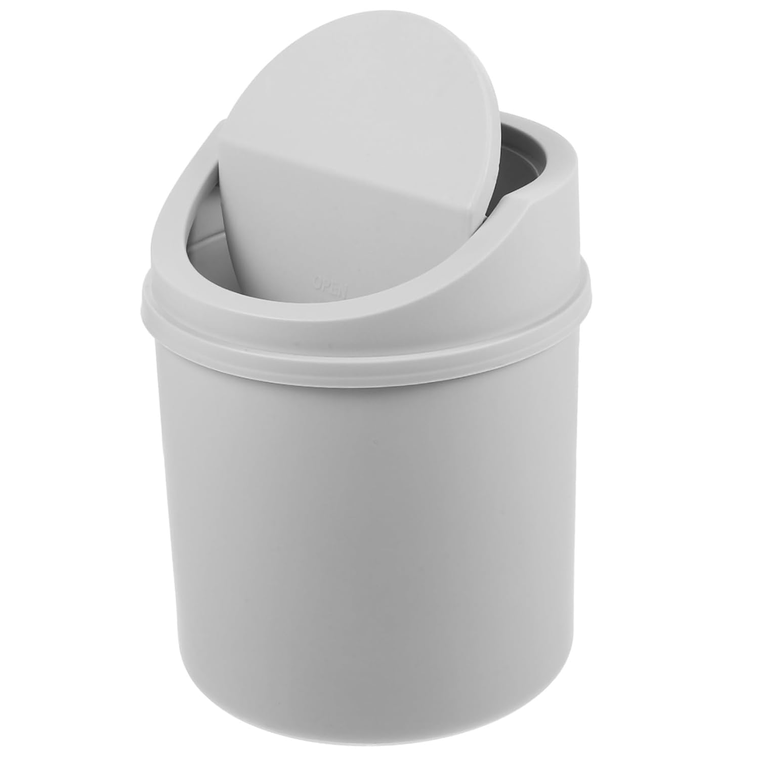 Tiny Garbage can Small Small Trash can Swivel Cover Trash bin Plastic Dressing Table Desk Crate Mini Swing bin Waste Basket for Home with Cover Wastebasket Garbage can Office