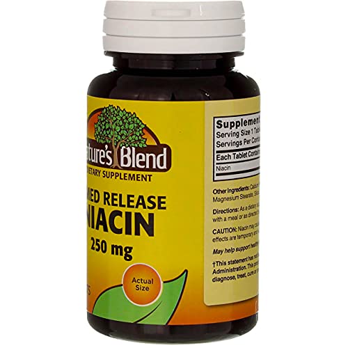 Nature's Blend Niacin Timed Release 500 mg 500 mg 300 Tabs