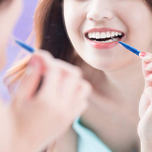 RAZOKO Interdental Brush, Flossing Head,Easy Use Tooth Cleaning Tool (88 Count)(2.5mm/3mm)