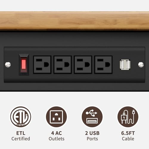 Work Bench, Mobile Adjustable Work Table Rolling, Workbench Shop Table Over 2000 lbs with Drawers&Storage, Woodportable Workbench for Garage, Shop (60