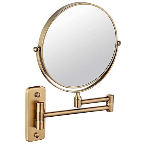 Bathroom Mirror Wall Mirror for Bathroom, Bathroom Mirror Wall Mounted Makeup Mirror 8- inch Two- Sided 5X Magnification 360° Swivel Extending Folding Bathroom Shaving Cosmetic Make Up Mirror