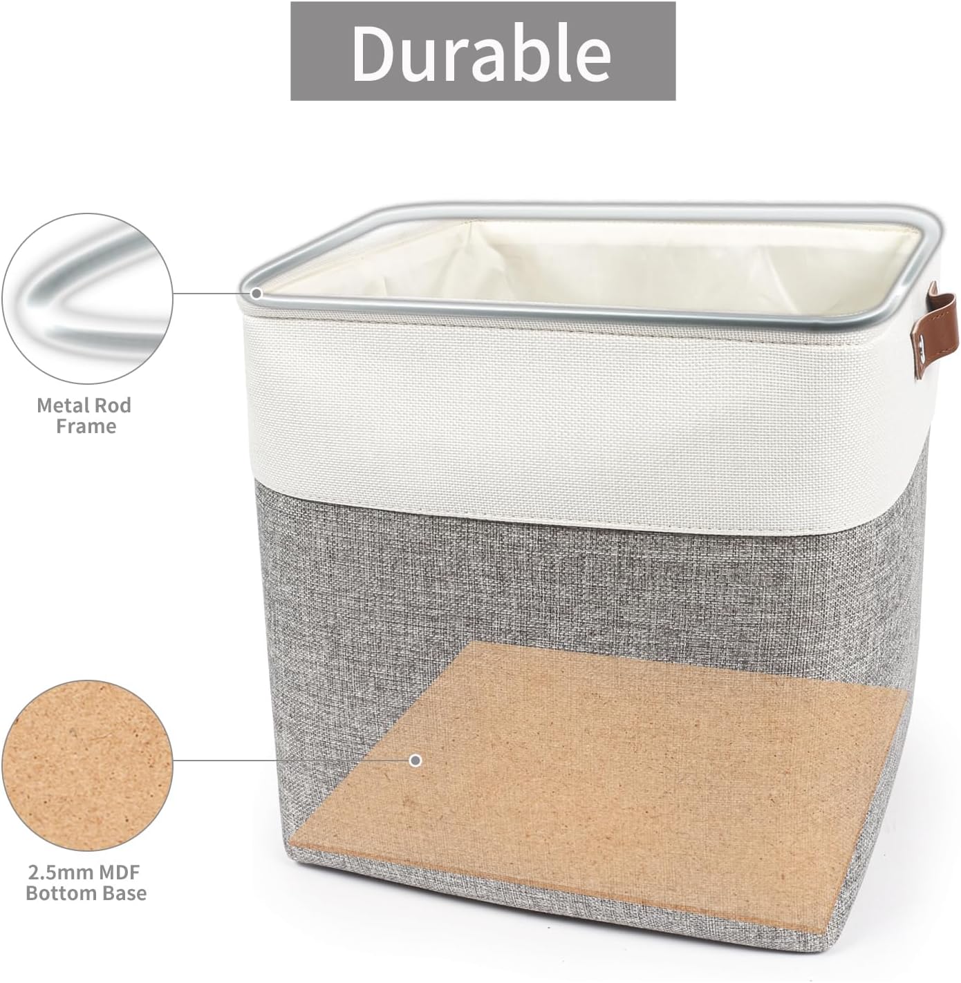 Large Toy Storage Box with Lids 13x13 Cube Storage Bin