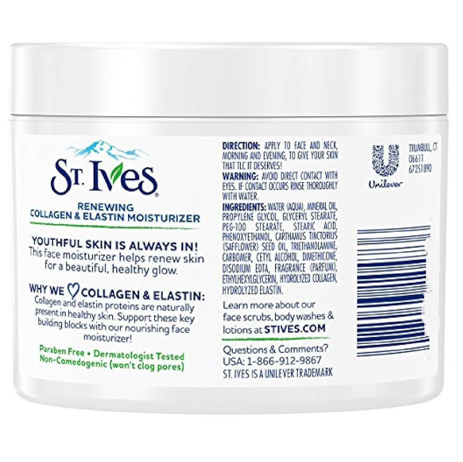 St Ives Renewing Collagen and Elastin Face Moisturizer, 10 Ounce (Pack of 3)
