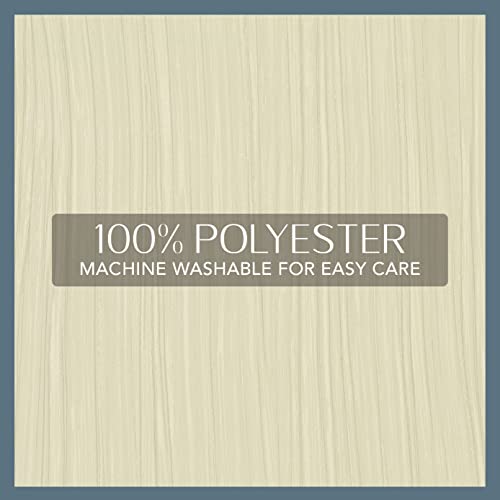 Elrene Home Fashions Athena Faux Crushed-Silk Window Curtain Panel and Valance Set, 52