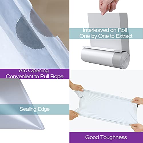 2 Packs(100 Count Total) Code J 10-10.5 Gallon Heavy Duty Drawstring Trash Bags Compatible with simplehuman Code J | 1.2 Mil | White | 38-40 Liter