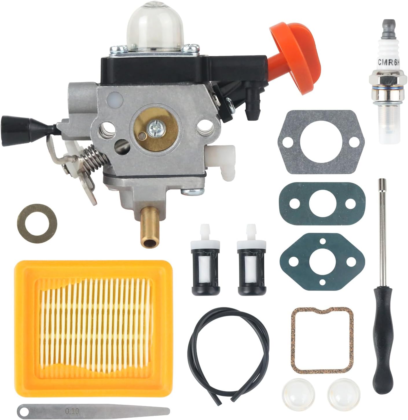 Carburetor for STIHL FS91R FS91 FC91 FS111 FC111 KM91R KM111R HT102 FC96 Trimmer Engine, Carb with Tune-Up Kit Replaces for Parts # 4180 120 0615
