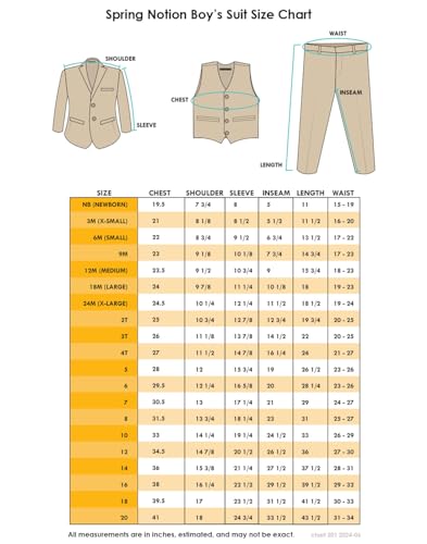 Spring Notion Boys' Classic Fit Dress Suit Set