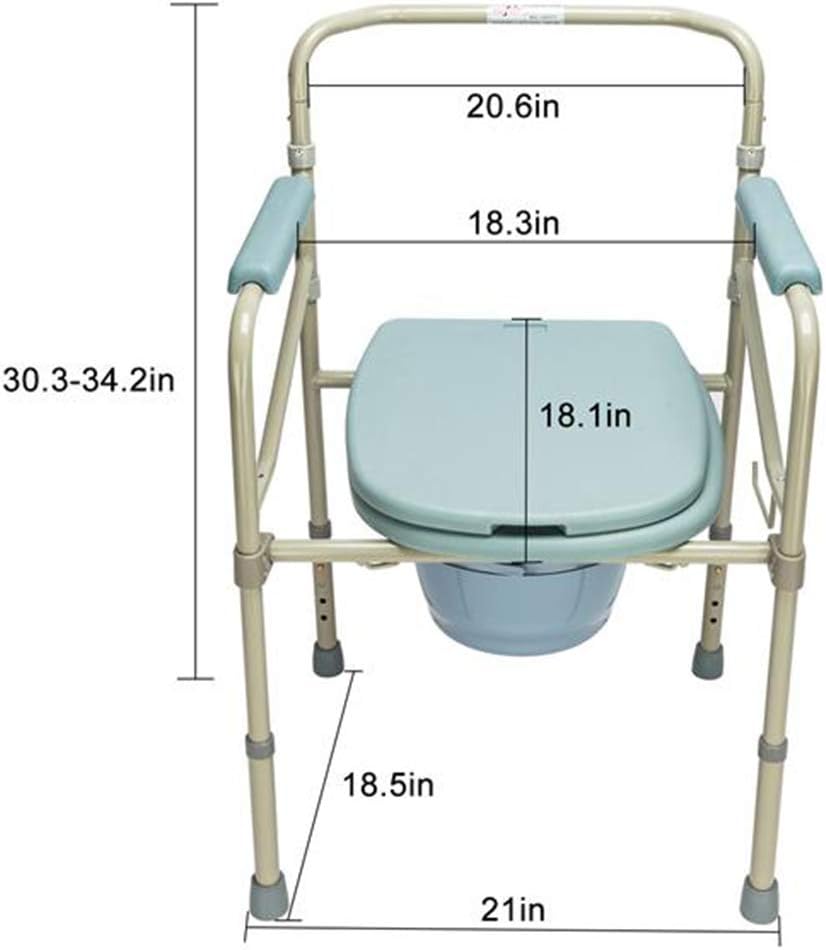 Multifunctional Durable Adult Commode Chair Older People Disabled People Pregnant Women Commode Chair Nursing Room Commode Chair Blue