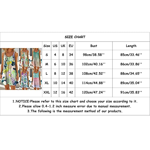 Summer Mini Dresses Womens,Pineapple Print Sundress Coverups Boho Tshirt Dress Sleeveless Casual Holiday Tank Dresses