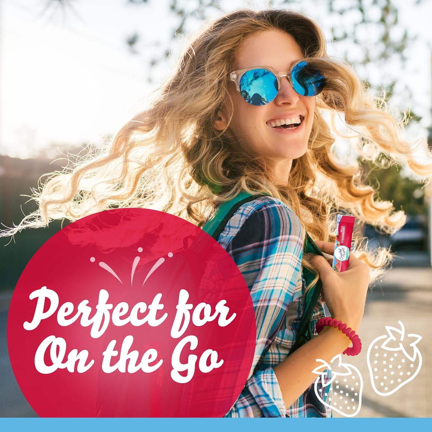 Crystal Light Sugar-Free Wild Strawberry On-The-Go Powdered Drink Mix 120 Count-10 Count (Pack of 12)