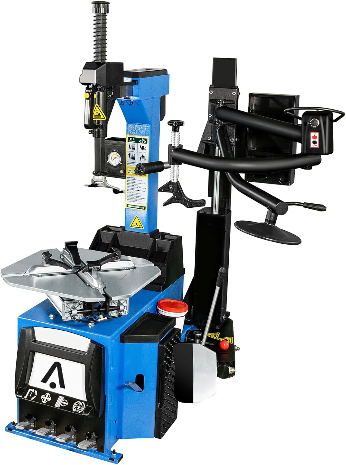 Acekool 1.5HP Tire Changer Machine, Pneumatic Tilt-back Automatic Tire Machine & Balancer Combo, Rim Clamp 10″-24″, Tire Bead Breaker 41.3″(1050mm), 1.5HP Tire Changer for Motorcycle, Car, Truck