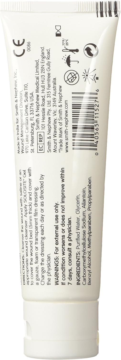 SoloSite Wound Gel 3 oz Tube QTY: 1