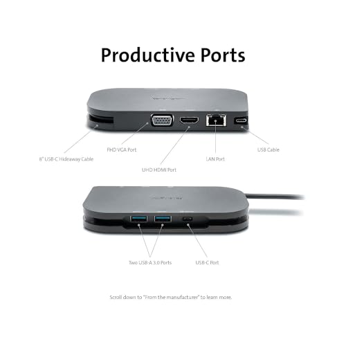 Kensington Microsoft Surface Dock - SD4845P Surface Docking Station with Triple Display and 85W Power Delivery (K34440NA)