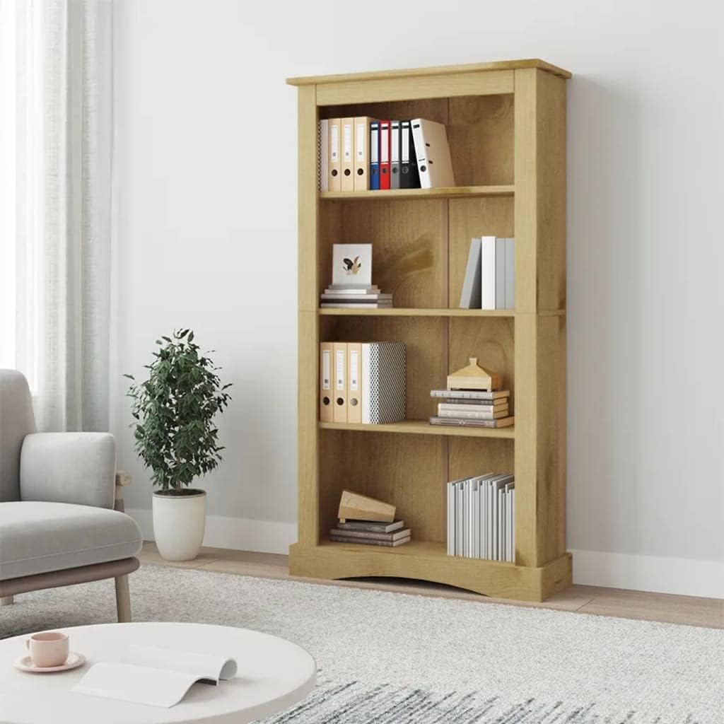 4-Tier Bookcase Mexican Pine Corona Range 31.9