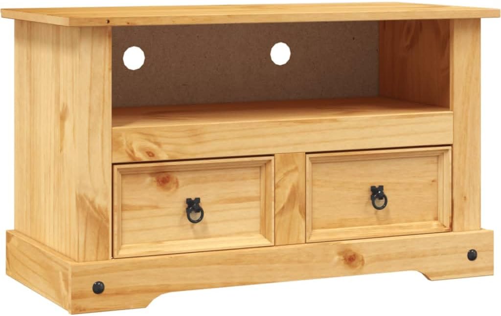 Display Table,Universal Gaming Stand,Media Storage Console Table,for Living Room Bedroom,TV Cabinet Mexican Pine Corona Range 35.8