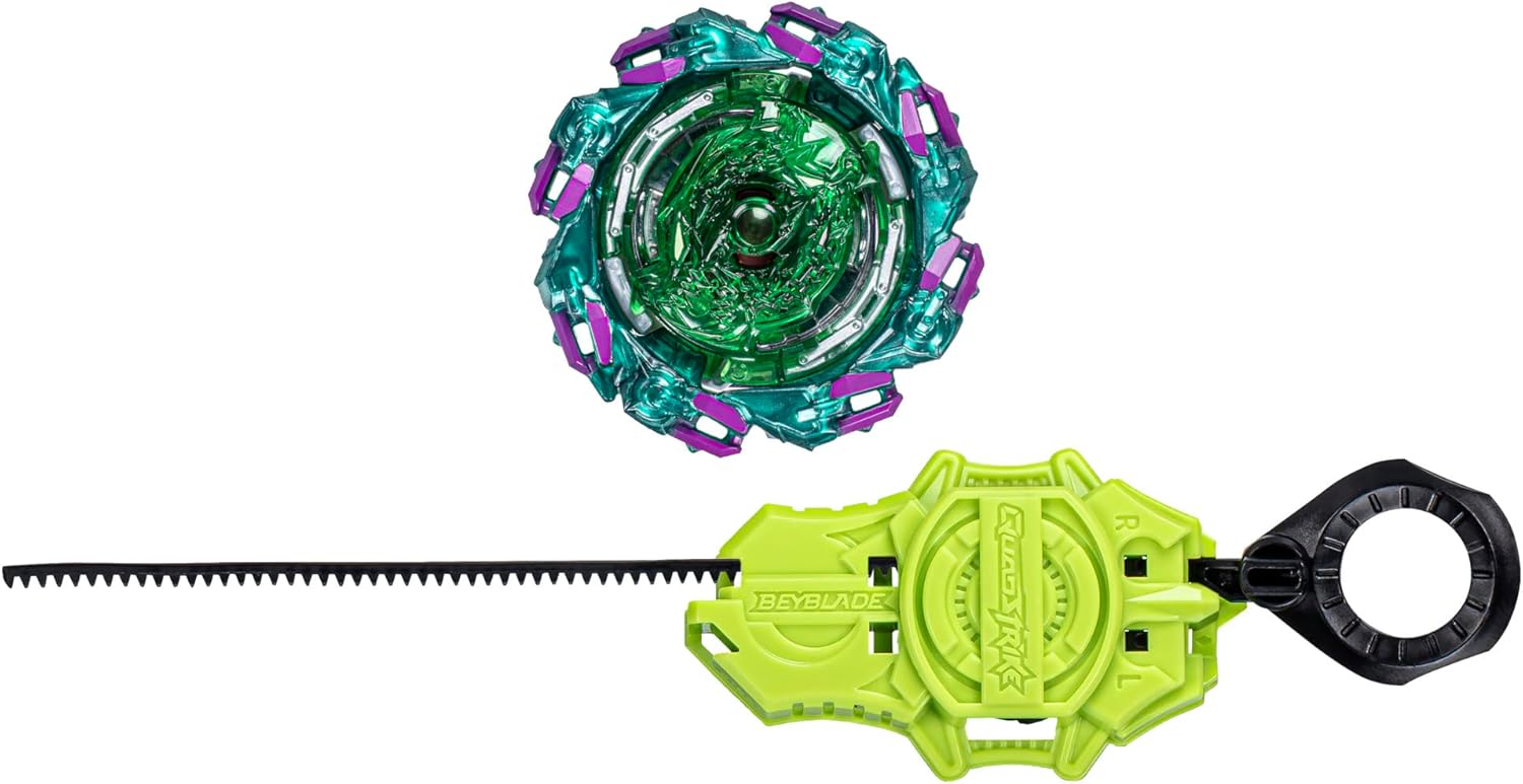 BEYBLADE Burst QuadStrike Chain Kerbeus K8 Spinning Top Starter Pack, Defense/Stamina Type Battling Game with Launcher, Kids Toy Set