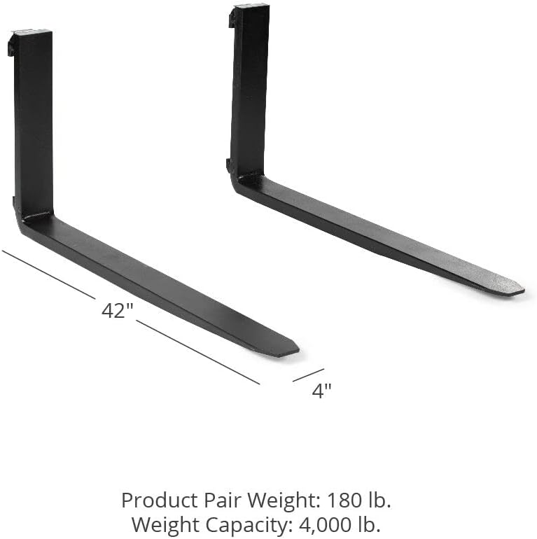 Titan Attachments 48â€ Pallet Fork Blades, Class II Pallet Forks and Accessories