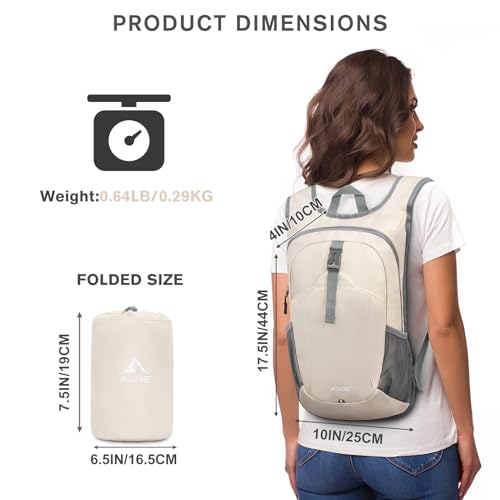 G4Free 12L Hiking Backpack, Lightweight Small Hiking Daypack for Outdoor Travel Mini Foldable Shoulder Bag