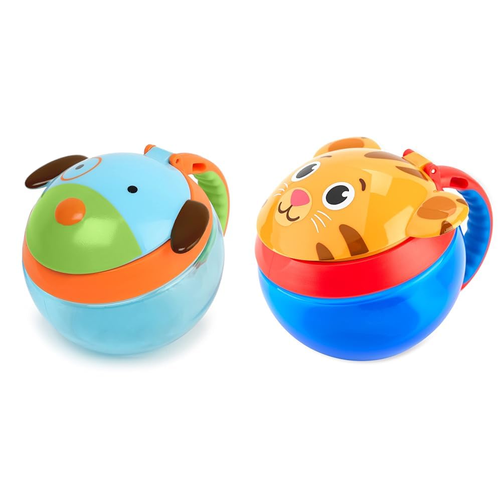 Skip Hop Baby Snack Container Zoo Snack Cup Dog and Daniel Tiger Snack Cup Mealtime Snack Daniel Tiger