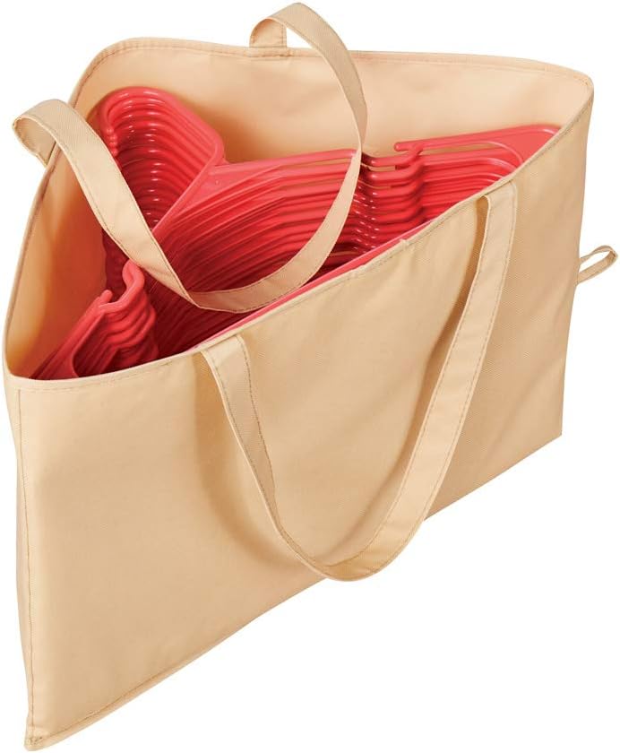 Collections Etc Hanger Storage Bag with Handles for Space Saving and Easier Storage in Closets