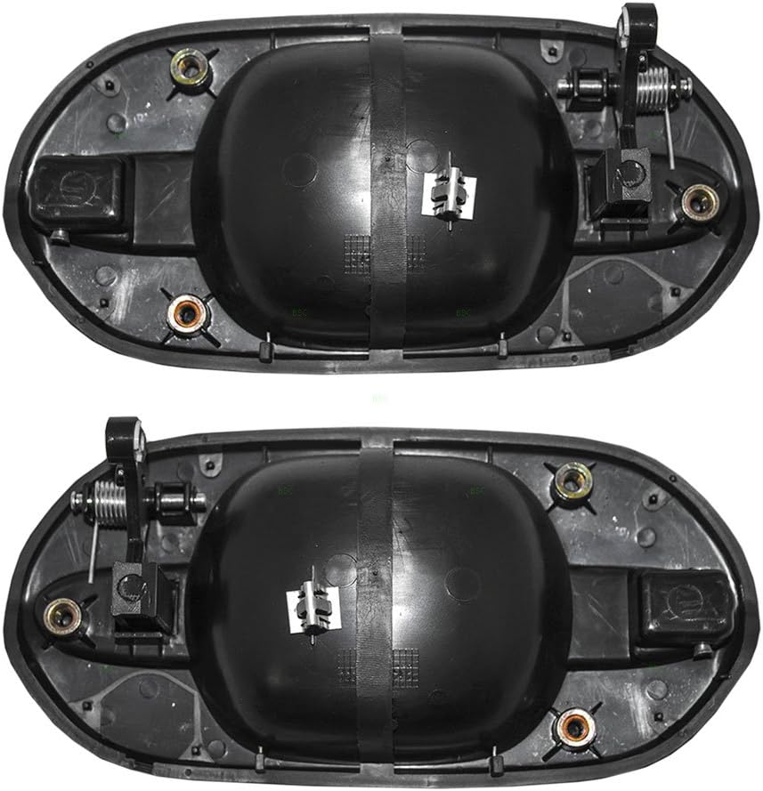 AutoandArt Brock Replacement Driver and Passenger Rear Outside Outer Textured Door Handles compatible with Van 72680-S0X-A01 72640-S0X-A01