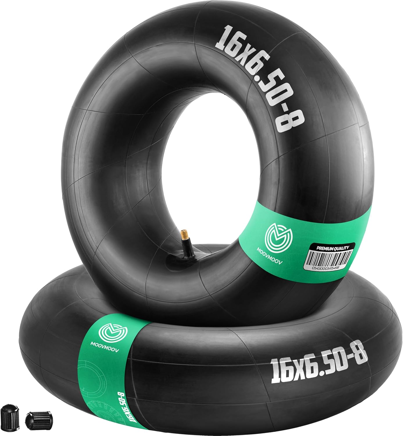 16x6.50-8 / 16x7.50-8 Inner Tubes with Straight Valve TR13 (x2) - Replacement inner tubes for Lawn Mowers, Hand Trucks, Wheelbarrows, Carts, and Garden Trailers, among others