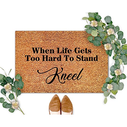 Always My Mother Forever My Friend Coir Door Mat Family Phrase Door Mat Rustic Thick Durable Non Slip Mat for Front Outdoor Indoor Home Entrance 24x36in