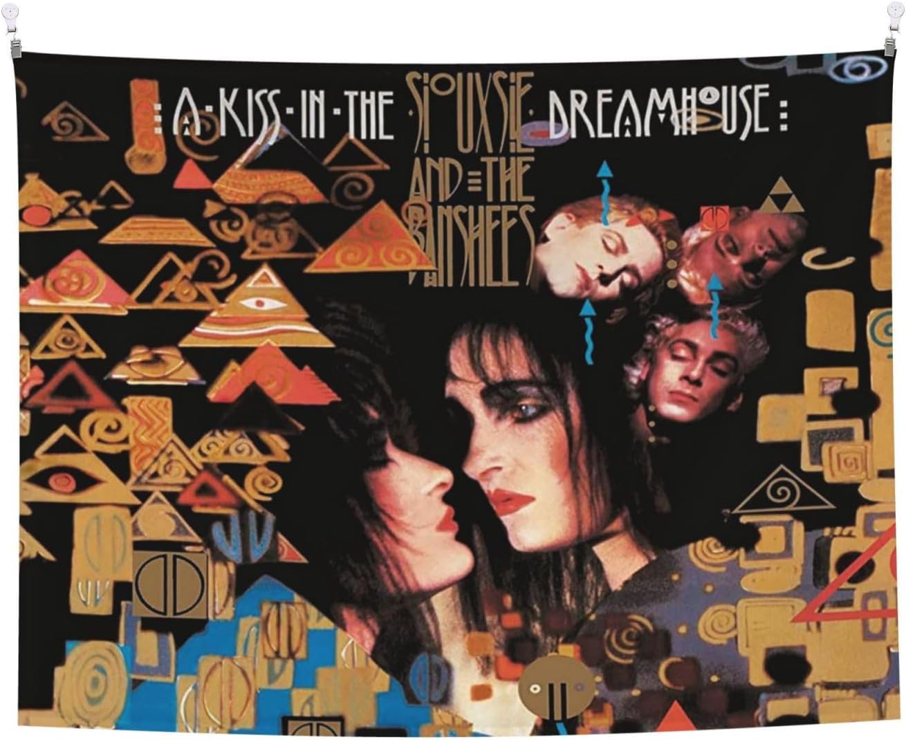 CASOWAT Siouxsie Rock and the Banshees Band Tapestry Wall Art Hanging Tapestries For Living Room Bedroom Home Decor 29 x 37 inch