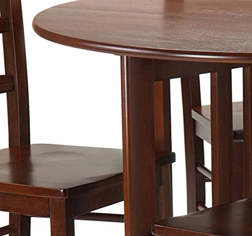 Winsome Alamo Dining, 4 Chairs, Walnut