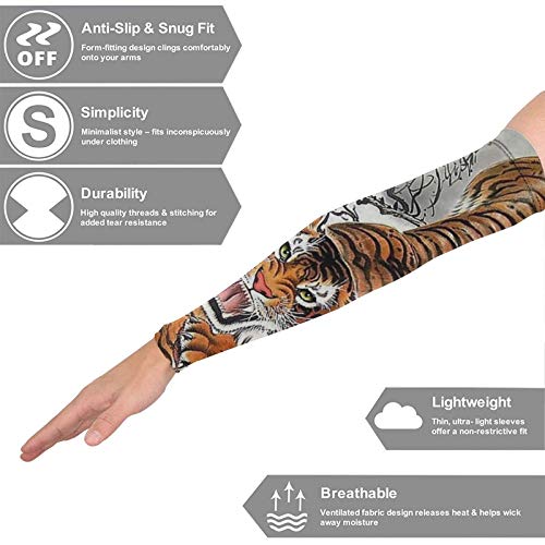 NiYoung Men Women UV Protection Cooling Arm Sleeves Sun Sleeves Arm Cover Sleeves