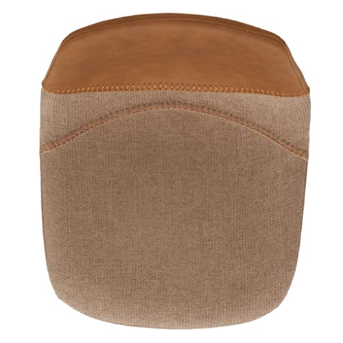 Safavieh Home Collection Rylen Cognac Brown/Black Gas Lift Adjustable Height Bar Stool