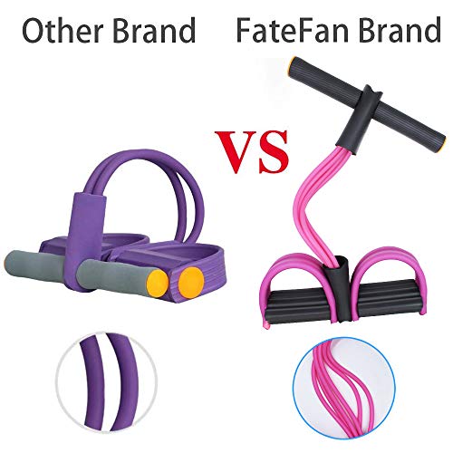 Multifunction Tension Rope, 6-Tube Elastic Yoga Pedal Puller Resistance Band, Natural Latex Tension Rope Fitness Equipment, for Abdomen/Waist/Arm/Leg Stretching Slimming Training